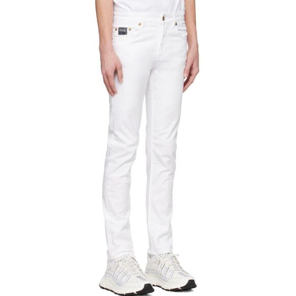 Versace Jeans Couture White Slim-Fit Jeans for Men NWT Size 29 - Picture 4 of 15